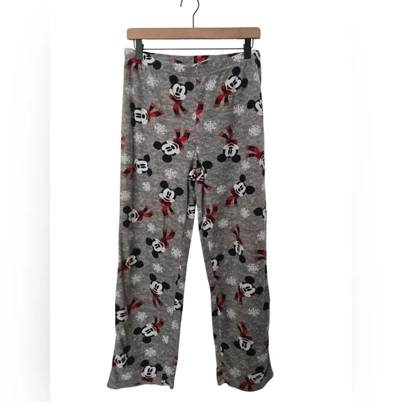 Disney Mickey Mouse Pajama Bottoms - Gray and Red Size Medium - Picture 3 of 3
